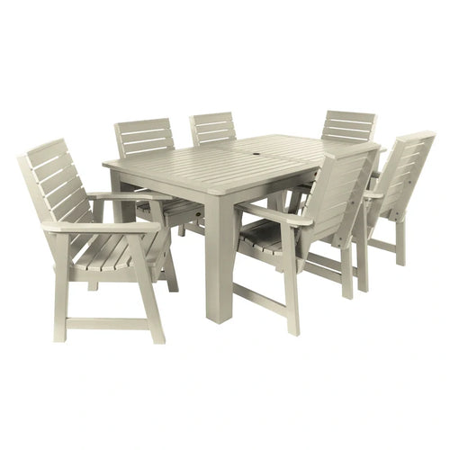Ensemble de salle à manger d'extérieur 7 pièces HIGHWOOD PROFESSIONAL 42x72