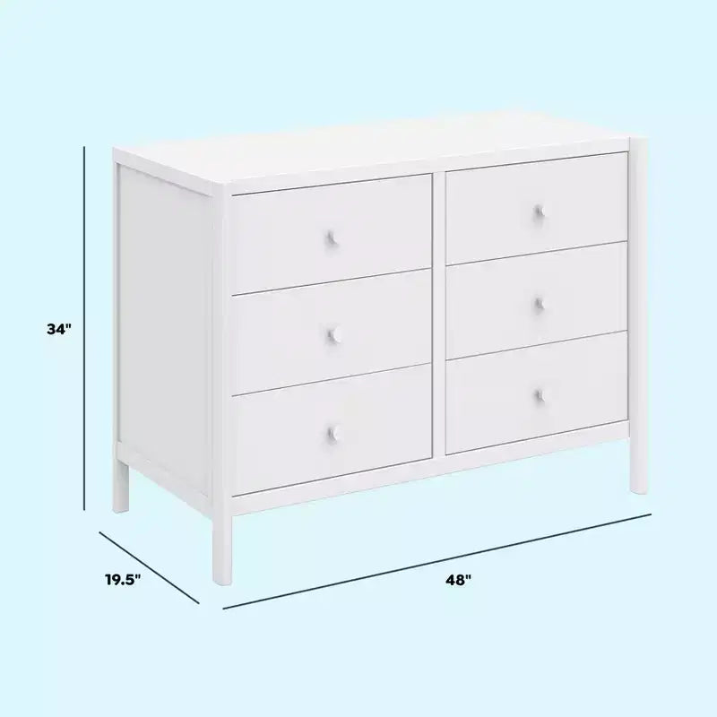 Commode à 6 tiroirs Birdie de daVinci