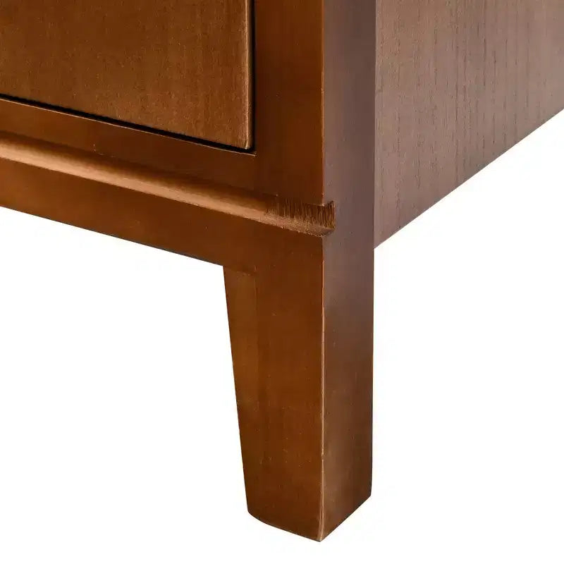 eHemco Kawaii Sweetheart End Table, 16,5 x 14 x 31 pouces, table d'appoint de salon d'intérieur, noyer antique