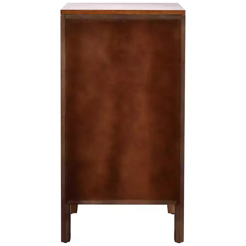 eHemco Kawaii Sweetheart End Table, 16,5 x 14 x 31 pouces, table d'appoint de salon d'intérieur, noyer antique