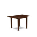 HomeStock 5-Pc Mahogany Finish Solid Wood Top - Dining Room Set - Seats 4