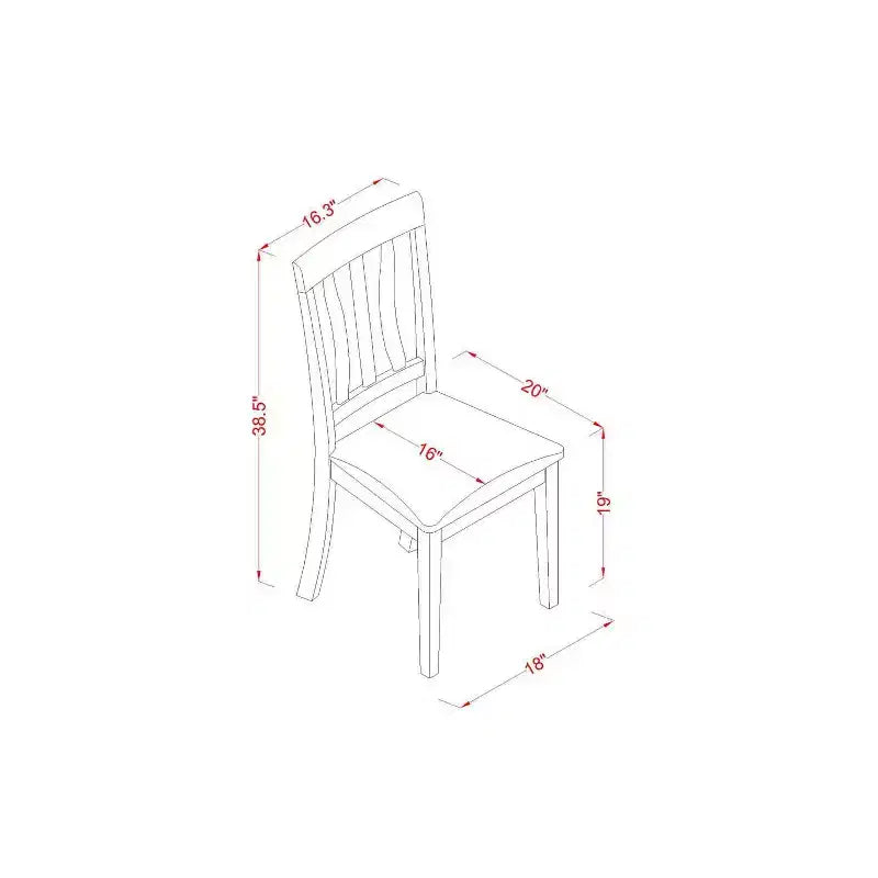 Ensemble de salle à manger 3 pièces HomeStock avec plateau en bois massif fini chêne brun naturel et table à rabats