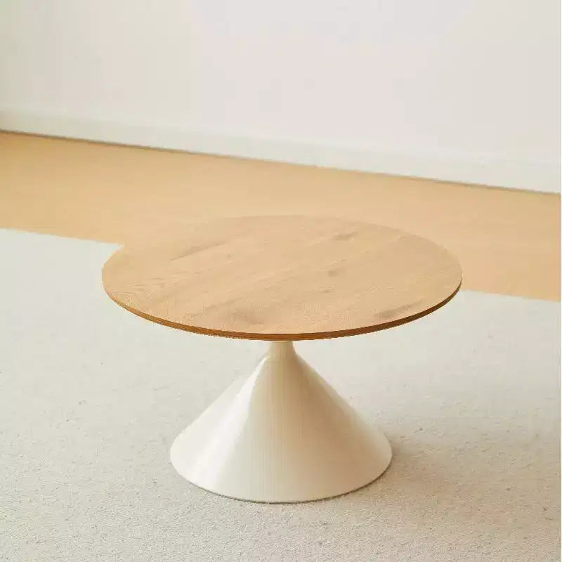 Lot de 2 tables basses rondes, tables d'appoint modernes pour le salon, petite table de chevet avec base robuste, tables basses minimalistes et circulaires