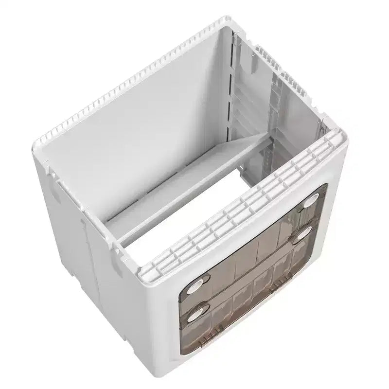 VECELO Armoire de rangement haute et étroite à 2/3/4 niveaux, meuble de salle de bain fin avec roulettes, organisateur étroit pour petits espaces ou cuisine, blanc