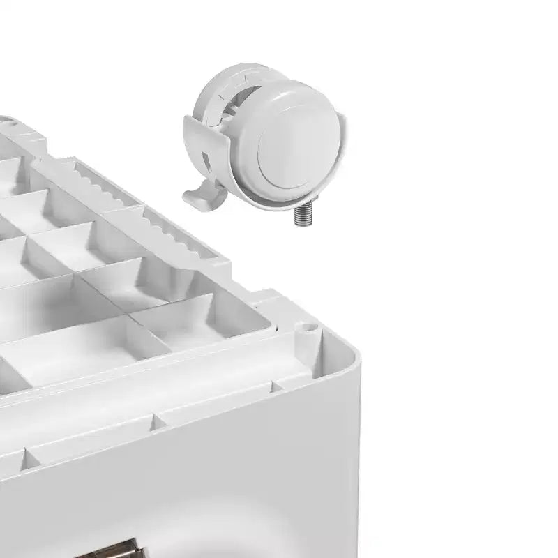 VECELO Armoire de rangement haute et étroite à 2/3/4 niveaux, meuble de salle de bain fin avec roulettes, organisateur étroit pour petits espaces ou cuisine, blanc
