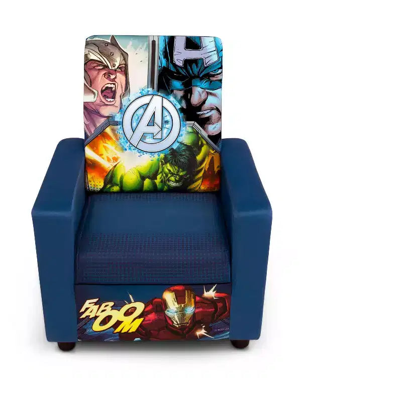 Fauteuil rembourré à haut dossier Marvel Avengers pour enfants par Delta Children