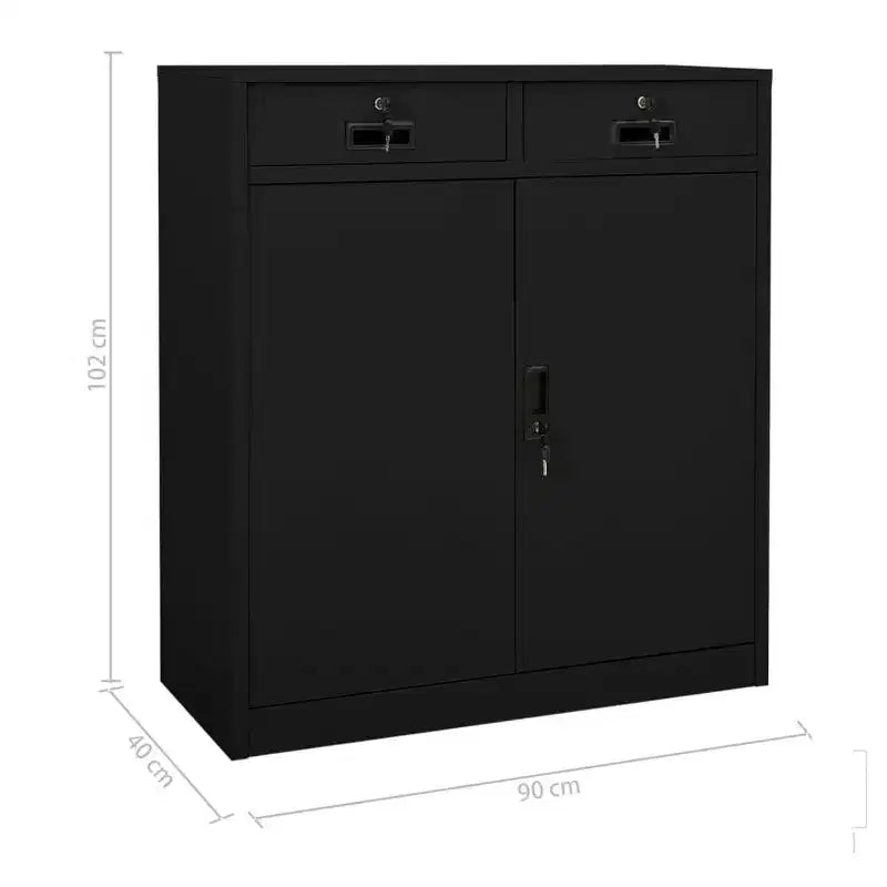 vidaXL Classeur Armoire de rangement en métal avec étagères pour la maison et le bureau Acier - Blanc sans jardinière