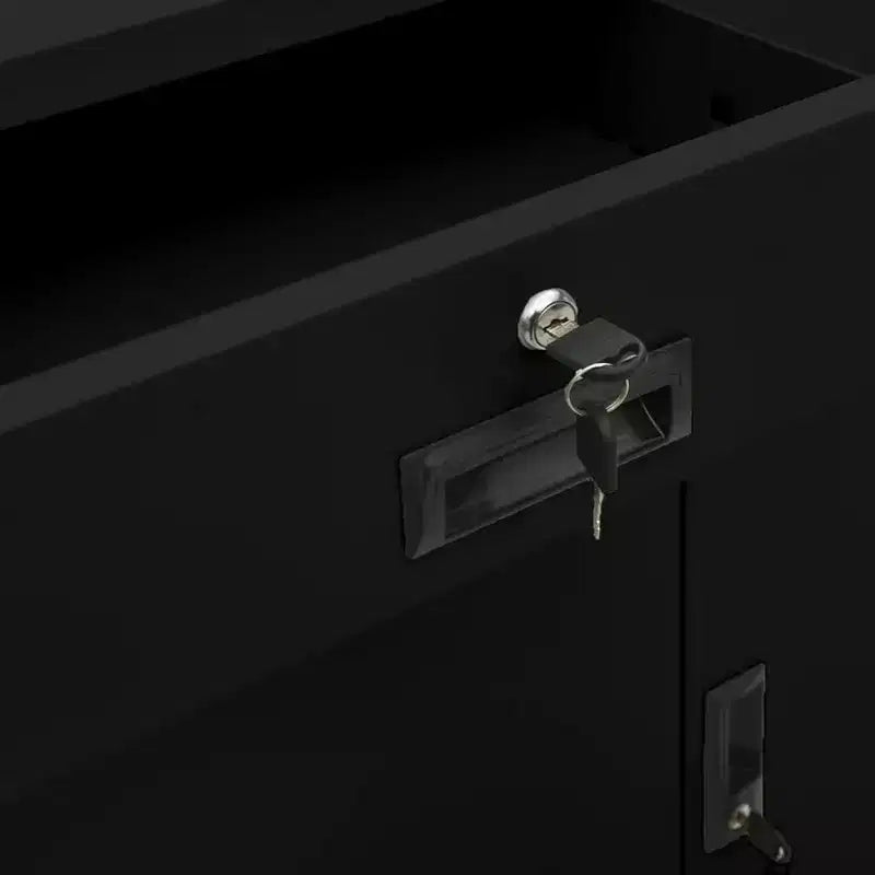 vidaXL Classeur Armoire de rangement en métal avec étagères pour la maison et le bureau Acier - Blanc sans jardinière
