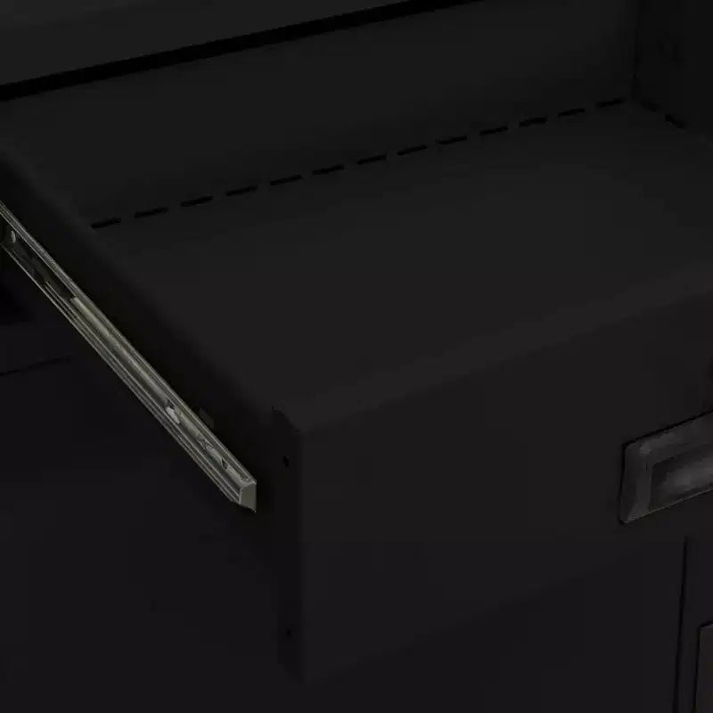 vidaXL Classeur Armoire de rangement en métal avec étagères pour la maison et le bureau Acier - Blanc sans jardinière