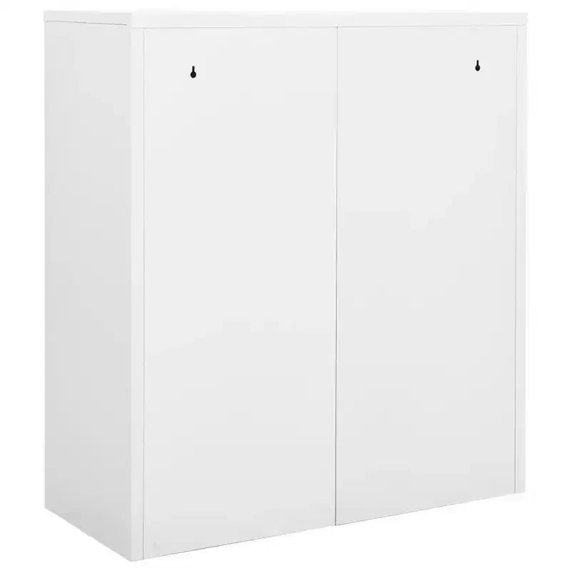 vidaXL Classeur Armoire de rangement en métal avec étagères pour la maison et le bureau Acier - Blanc sans jardinière