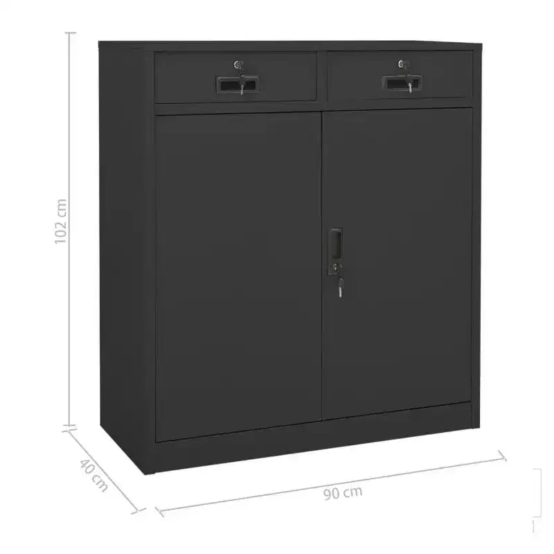 vidaXL Classeur Armoire de rangement en métal avec étagères pour la maison et le bureau Acier - Blanc sans jardinière