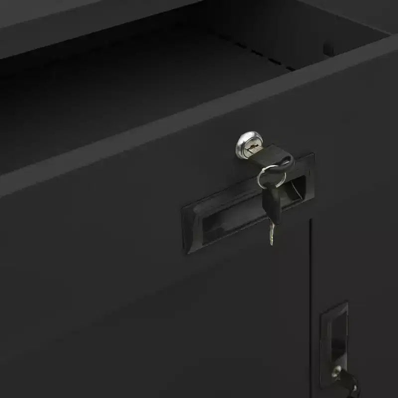 vidaXL Classeur Armoire de rangement en métal avec étagères pour la maison et le bureau Acier - Blanc sans jardinière