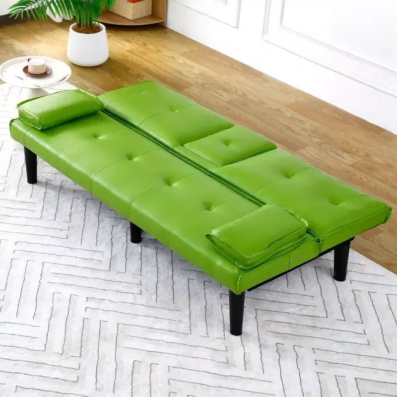 TUYOHW Canapé-lit pliant en PVC de 170 cm, Causeuse convertible avec porte-gobelet intégré pour petits espaces et appartements, capacité de charge de 227 kg