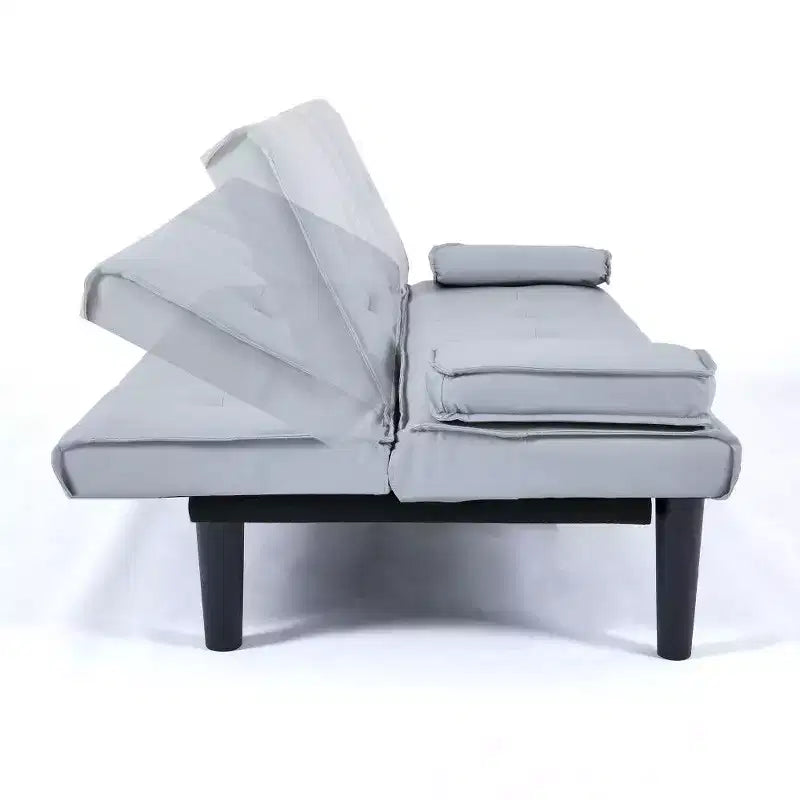 TUYOHW Canapé-lit pliant en PVC de 170 cm, Causeuse convertible avec porte-gobelet intégré pour petits espaces et appartements, capacité de charge de 227 kg