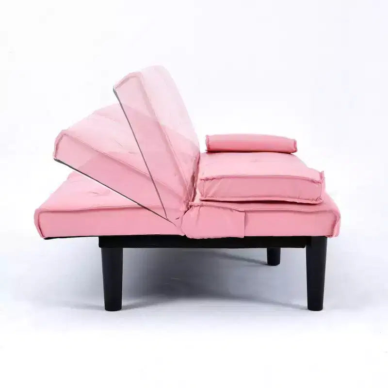 TUYOHW Canapé-lit pliant en PVC de 170 cm, Causeuse convertible avec porte-gobelet intégré pour petits espaces et appartements, capacité de charge de 227 kg