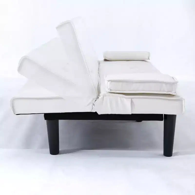 TUYOHW Canapé-lit pliant en PVC de 170 cm, Causeuse convertible avec porte-gobelet intégré pour petits espaces et appartements, capacité de charge de 227 kg