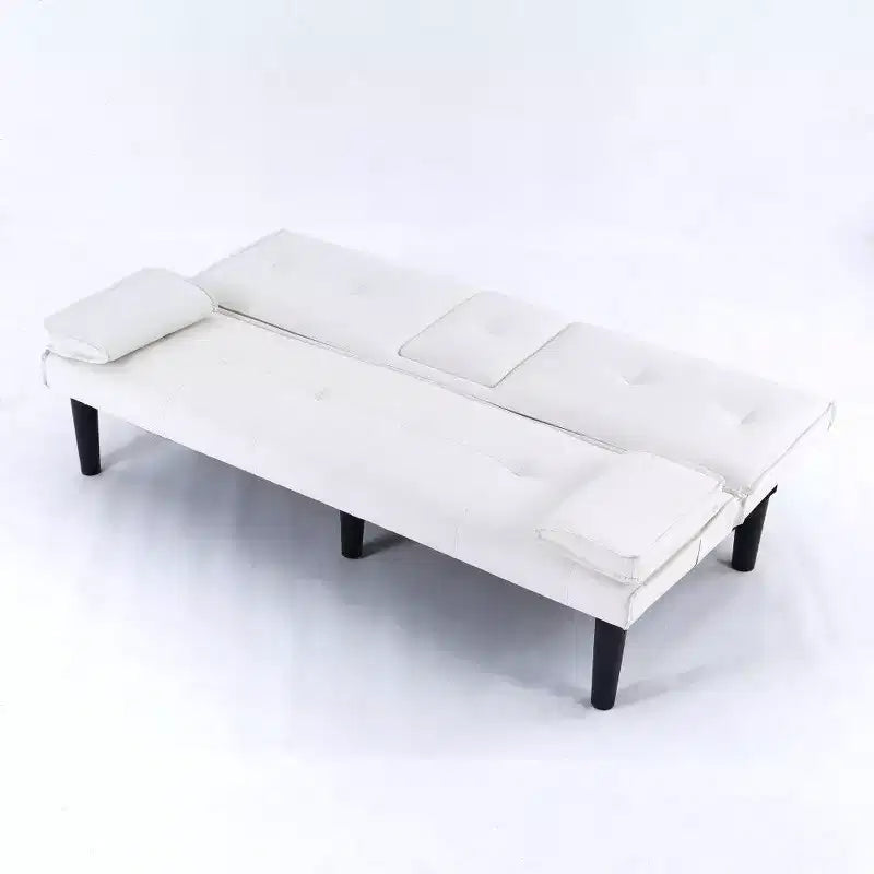 TUYOHW Canapé-lit pliant en PVC de 170 cm, Causeuse convertible avec porte-gobelet intégré pour petits espaces et appartements, capacité de charge de 227 kg