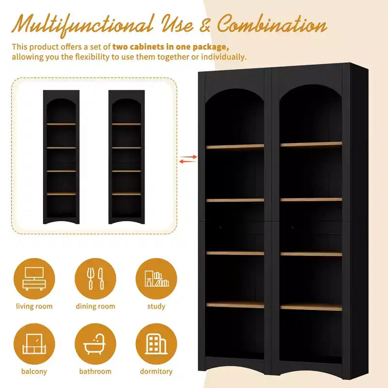 Ensemble de 3 meubles TV en bois avec étagère pour téléviseur de 70 pouces, meuble de rangement TV avec étagères réglables, table console média de style Mid-Century, gris