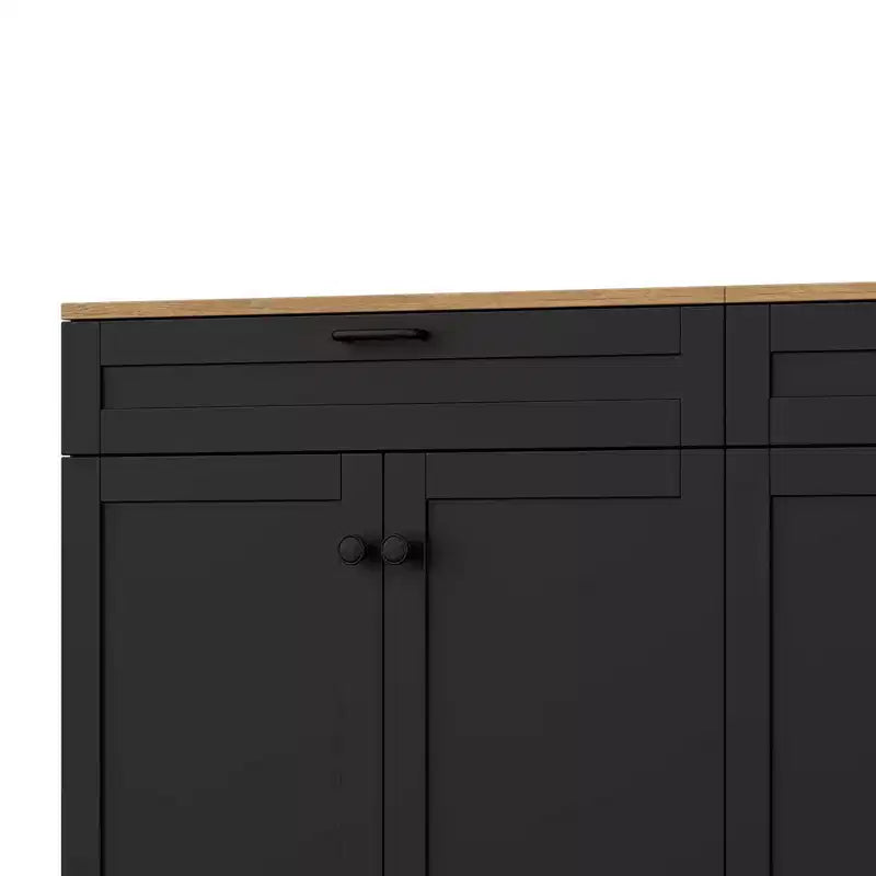 Ensemble de 3 meubles TV en bois avec étagère pour téléviseur de 70 pouces, meuble de rangement TV avec étagères réglables, table console média de style Mid-Century, gris