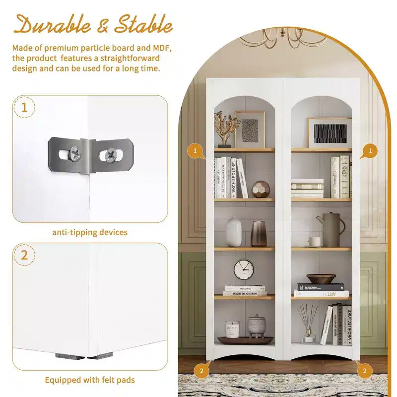 Ensemble de 3 meubles TV en bois avec étagère pour téléviseur de 70 pouces, meuble de rangement TV avec étagères réglables, table console média de style Mid-Century, gris