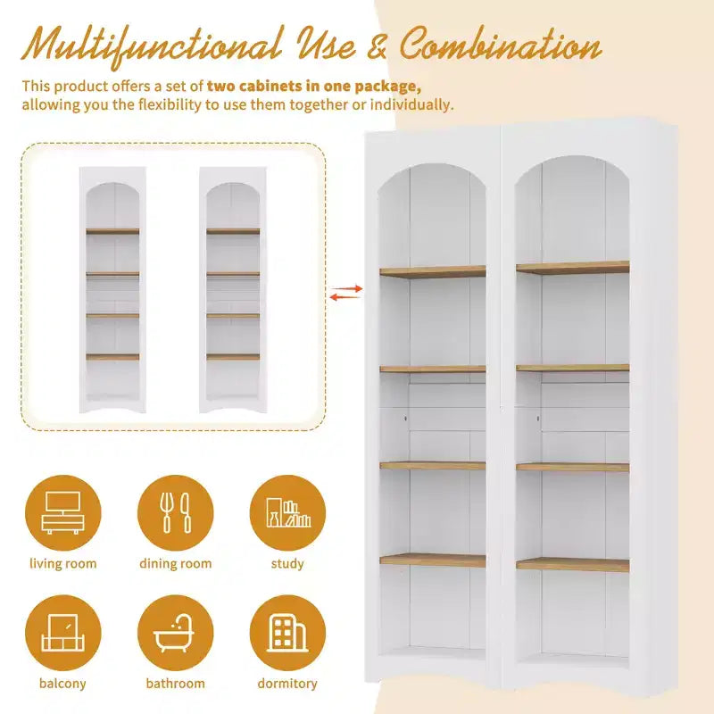 Ensemble de 3 meubles TV en bois avec étagère pour téléviseur de 70 pouces, meuble de rangement TV avec étagères réglables, table console média de style Mid-Century, gris