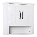 Bathroom Wall Cabinet, Medicine Cabinet, Kitchen Cupboard with 2 Doors and Adjustable Shelf