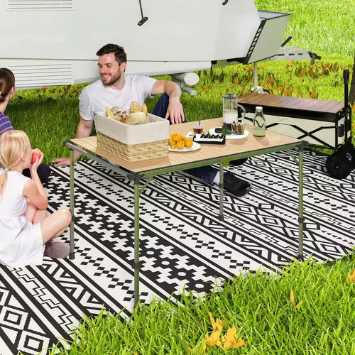 Table de camping pliante, table en aluminium à hauteur réglable, table de camping portable pour pique-nique, plage