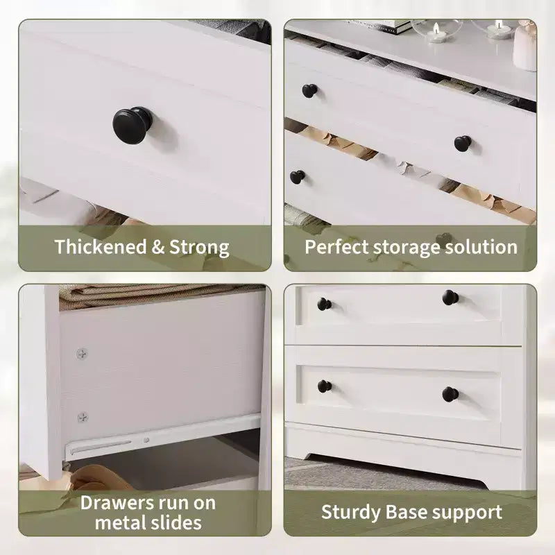 Commode en bois à 4 tiroirs pour chambre à coucher, table de chevet moderne, meuble de rangement en bois à tiroirs pour salon, couloir, placard
