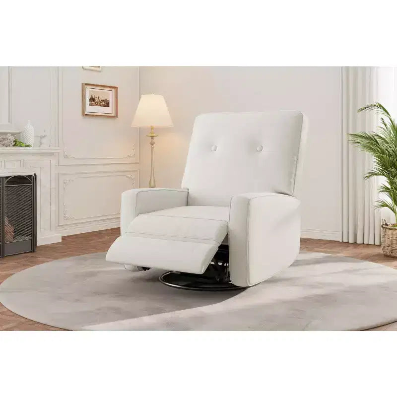 Fauteuils inclinables, fauteuils inclinables pivotants, fauteuils inclinables à bascule pour chambre de bébé pour adultes, fauteuils à bascule pivotants à 360° pour salon, chambre à coucher, bureau