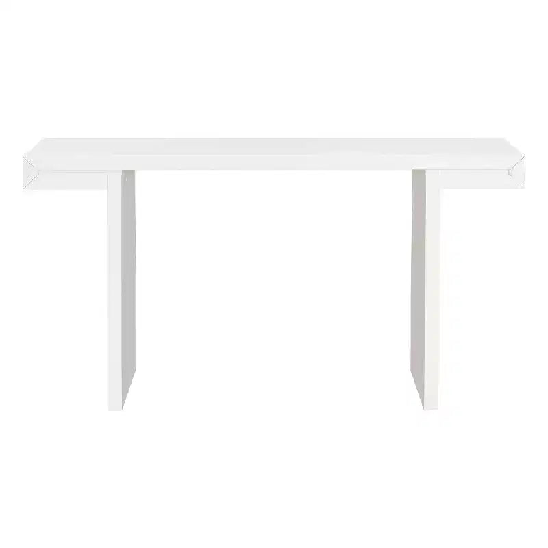60 Table console rectangulaire moderne, Grande table d'entrée, Table de canapé élégante pour salon, entrée ou couloir-Panipeachy
