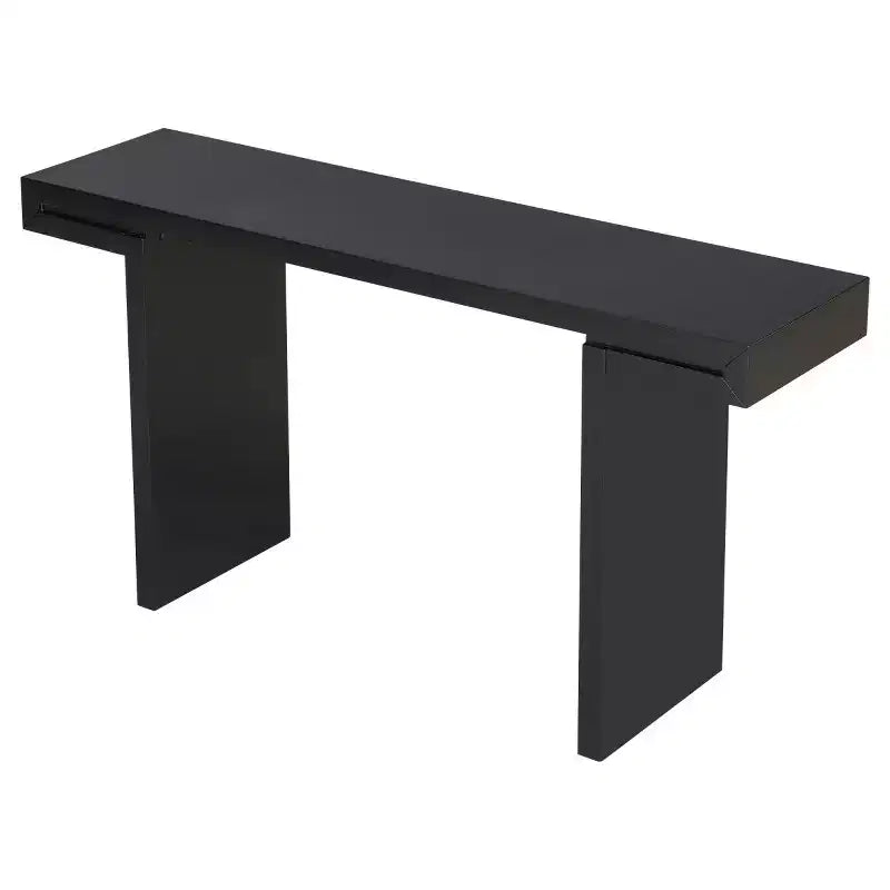 60 Table console rectangulaire moderne, Grande table d'entrée, Table de canapé élégante pour salon, entrée ou couloir-Panipeachy