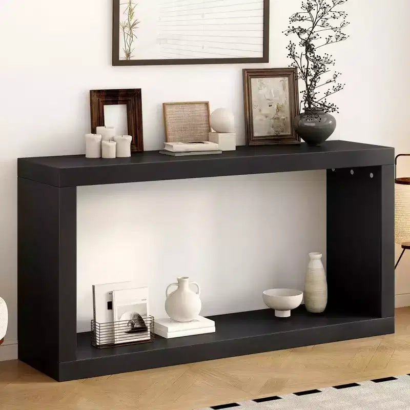 59 Entryway Console Table, 2 Tier Narrow Long Sofa Table, Modern Entryway Console Table, Behind Couch Table for Living Room Hallway Entrance