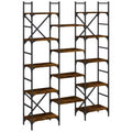 vidaXL Bookshelf Smoked oak Engineered wood Large Bookshelf