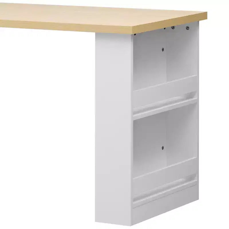 Îlot de cuisine avec table à manger extensible pour 4 à 6 personnes, table de cuisine en faux marbre avec prise de courant, îlot de cuisine avec tiroirs de rangement