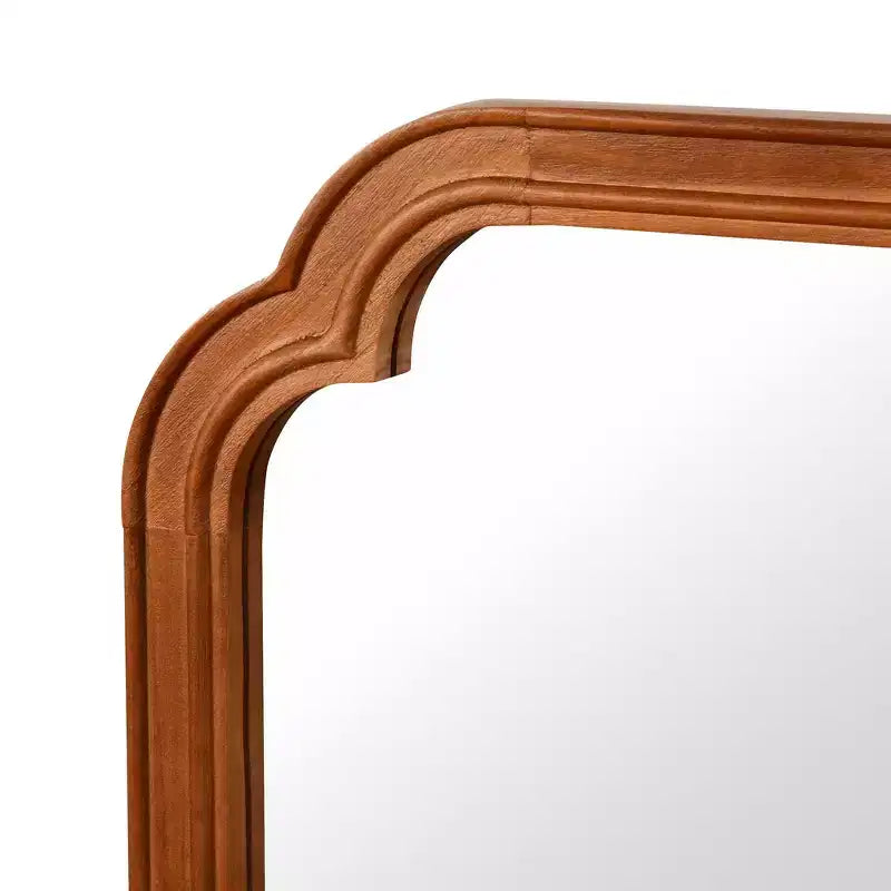 Miroir décoratif Whisen 20x30 à coins arrondis, cadre en bois massif, entrée