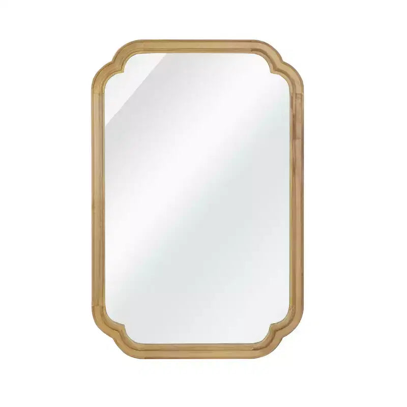 Miroir décoratif Whisen 20x30 à coins arrondis, cadre en bois massif, entrée
