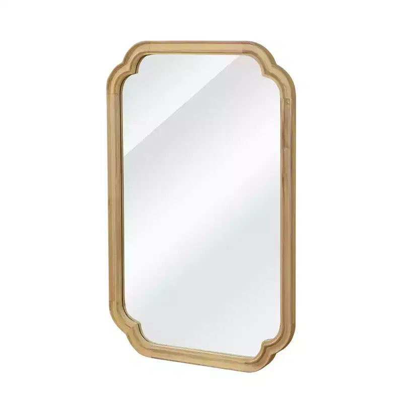 Miroir décoratif Whisen 20x30 à coins arrondis, cadre en bois massif, entrée