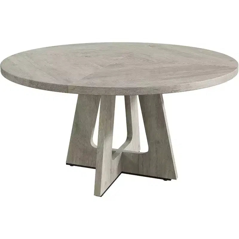 Table à manger ronde de 47 pouces avec étagère de rangement et plateau en bois, table à dîner pour 4 personnes, table de ferme circulaire pour salle à manger/salon, cuisine