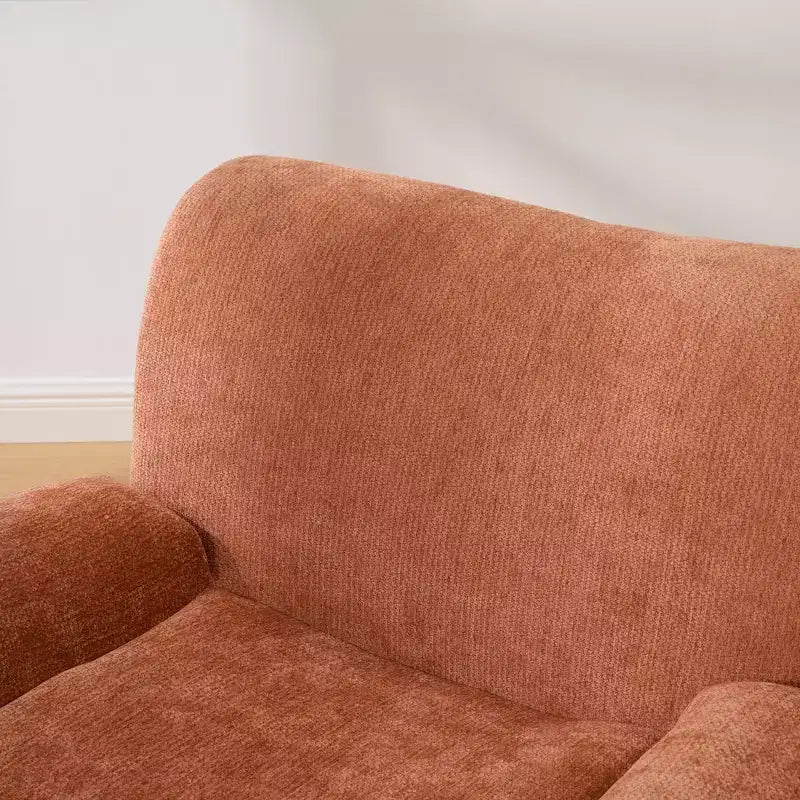 TUYOHW Fauteuil d'appoint surdimensionné sans accoudoirs de 42 po de large, fauteuil en chenille rembourré avec siège profond, canapé de salon pour salon, appartement, chambre à coucher