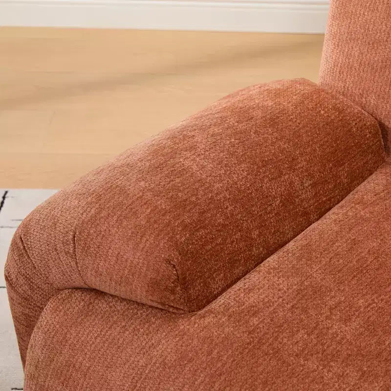 TUYOHW Fauteuil d'appoint surdimensionné sans accoudoirs de 42 po de large, fauteuil en chenille rembourré avec siège profond, canapé de salon pour salon, appartement, chambre à coucher