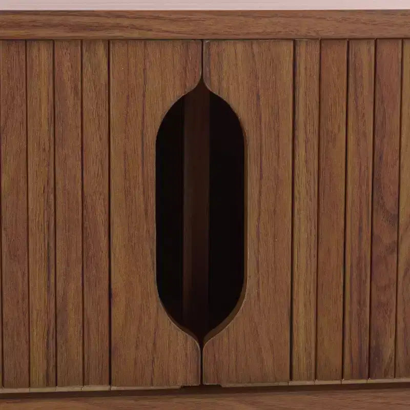 Table console Ilyum Tambour Dr - CNS3101A - Noyer - Safavieh