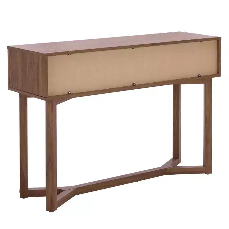 Table console Ilyum Tambour Dr - CNS3101A - Noyer - Safavieh