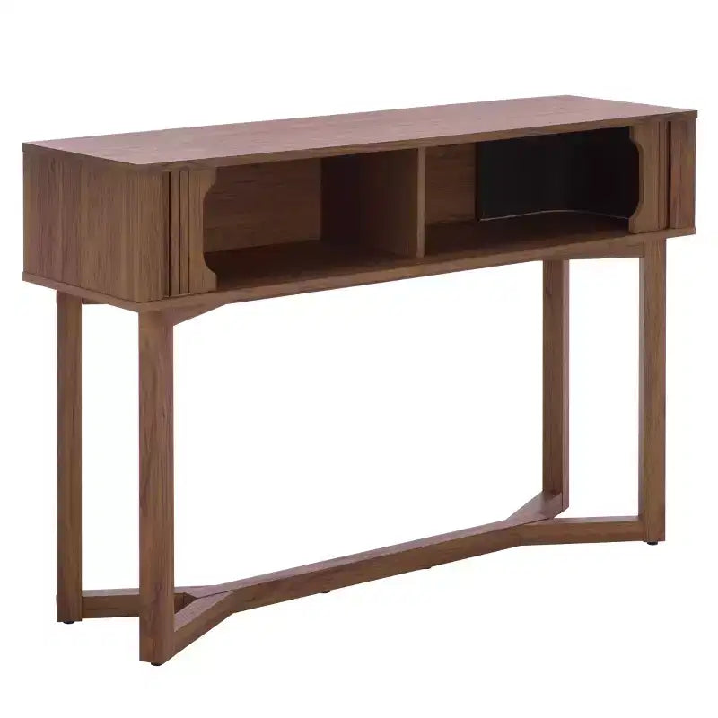 Table console Ilyum Tambour Dr - CNS3101A - Noyer - Safavieh