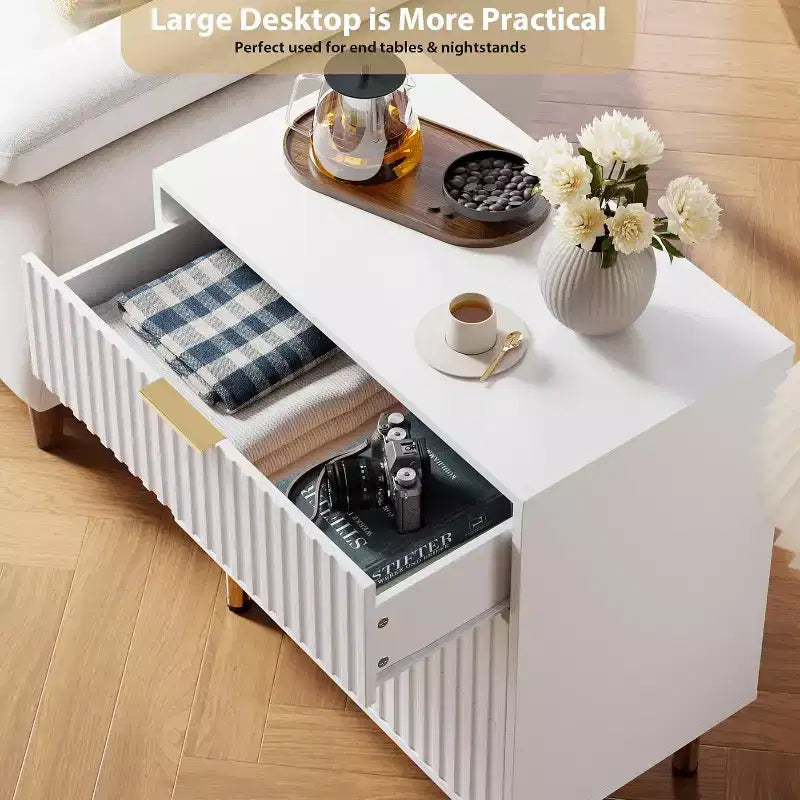Meuble à 3 tiroirs motif zèbre, blanc, texture minimaliste, rangement de vêtements et d'articles divers pour chambre et salon