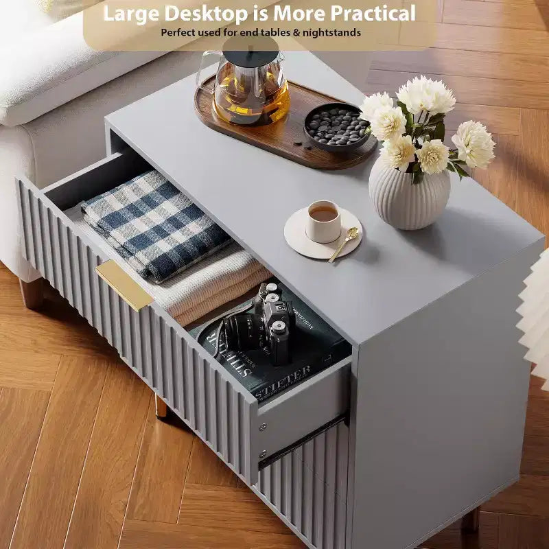 Meuble à 3 tiroirs motif zèbre, blanc, texture minimaliste, rangement de vêtements et d'articles divers pour chambre et salon
