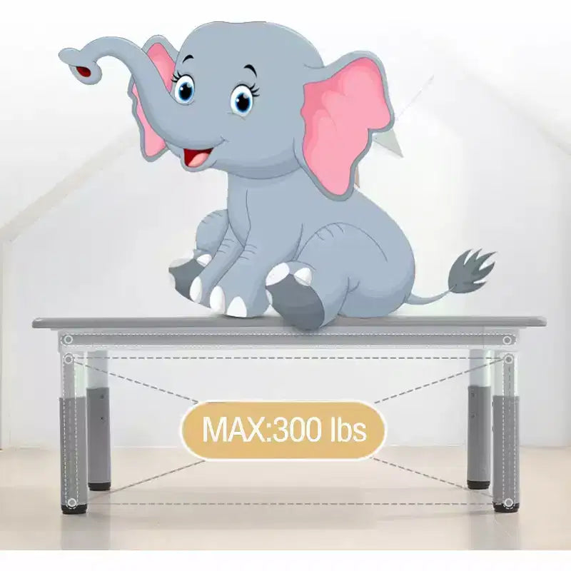 Ensemble Table et Chaises pour Enfants, Bureau Réglable en Hauteur avec 6 Sièges pour 2-10 Ans, Max 136 kg, Table Multi-Activités pour Enfants Crèches, Maison