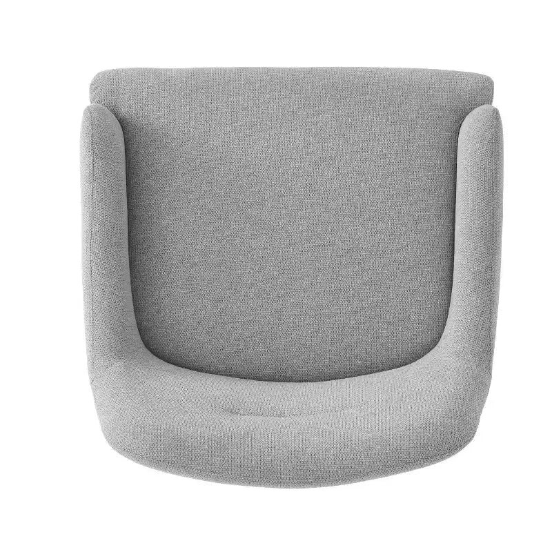Fauteuil d'appoint moderne avec accoudoirs, canapé simple, fauteuil de lecture avec dossier incurvé et pieds en métal doré - ModernLuxe