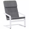 vidaXL Chair Accent Armchair Relaxing Seating Office Chair Furniture Fabric - Dark Gray