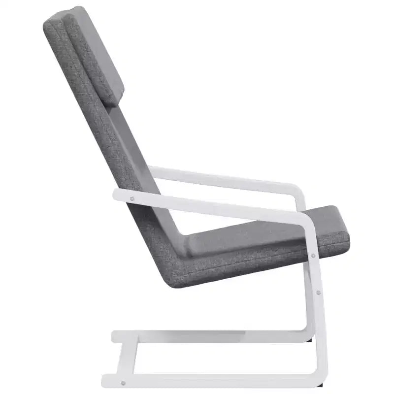 vidaXL Fauteuil Siège D'appoint Relaxant Chaise de Bureau Meuble Tissu - Gris Foncé