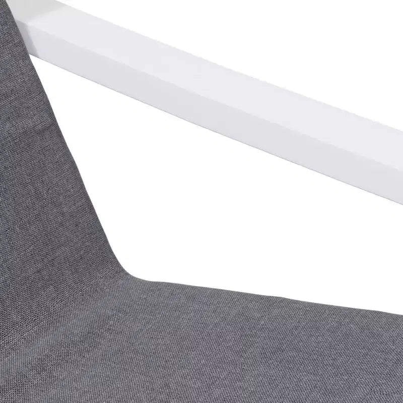 vidaXL Fauteuil Siège D'appoint Relaxant Chaise de Bureau Meuble Tissu - Gris Foncé